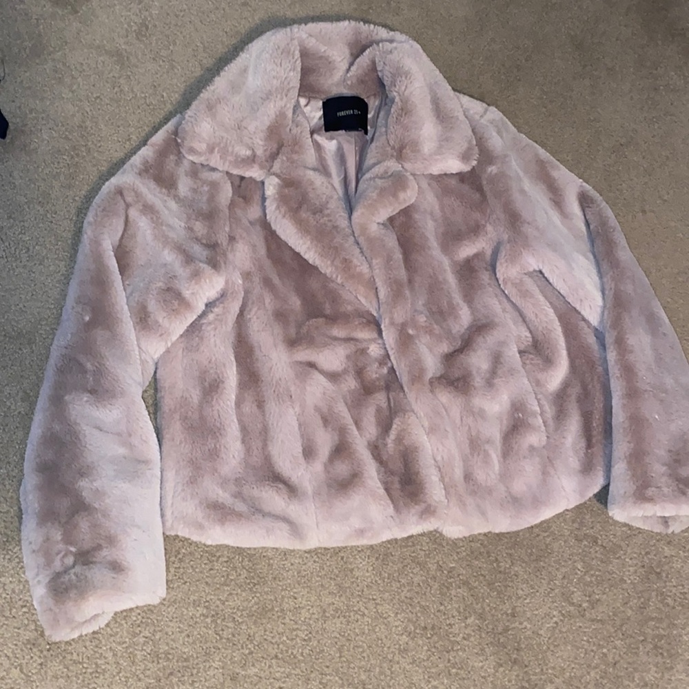 Forever 21 fur coat size 0X